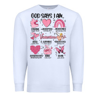 White funny valentines Premium Sweatshirt - MaliasSmallBusiness