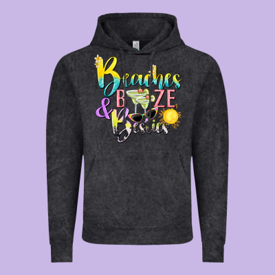 Beaches Booze And Besties Tbw Vintage Hoodie Designed By Texasbilliewilder