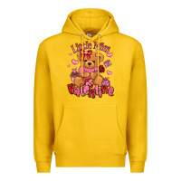 Lemon little miss valentine teddy bear Premium Hoodie - LillyAllenDesigns