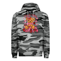 Slate Camo little miss valentine teddy bear Premium Hoodie - LillyAllenDesigns