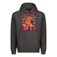 Smoke little miss valentine teddy bear Premium Hoodie - LillyAllenDesigns