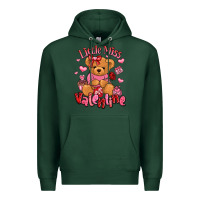 Sports Green little miss valentine teddy bear Premium Hoodie - LillyAllenDesigns