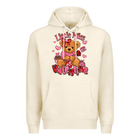 Tofu little miss valentine teddy bear Premium Hoodie - LillyAllenDesigns