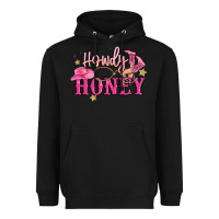 Black howdy honey Heavyweight Hoodie - MaliasSmallBusiness