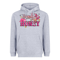 Heather Grey howdy honey Heavyweight Hoodie - MaliasSmallBusiness