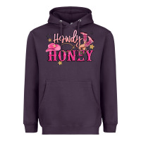 Plum howdy honey Heavyweight Hoodie - MaliasSmallBusiness