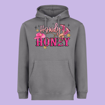 Howdy Honey Heavyweight Hoodie Designed By Maliassmallbusiness