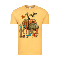 Vintage Mustard is it october yet Vintage Tee - HRA Design Shop