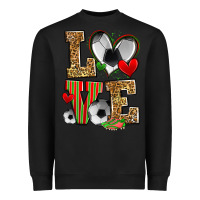 Black love soccer Heavyweight Sweatshirt - Zillion Design Studio