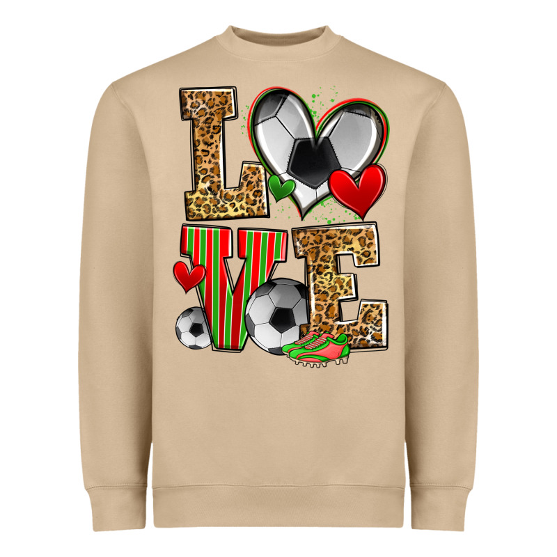 Love Soccer Heavyweight Sweatshirt by Zillion Design Studio | Teevron