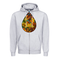 Heather Grey Fall Teardrop Zipper Hoodie - LillyAllenDesigns