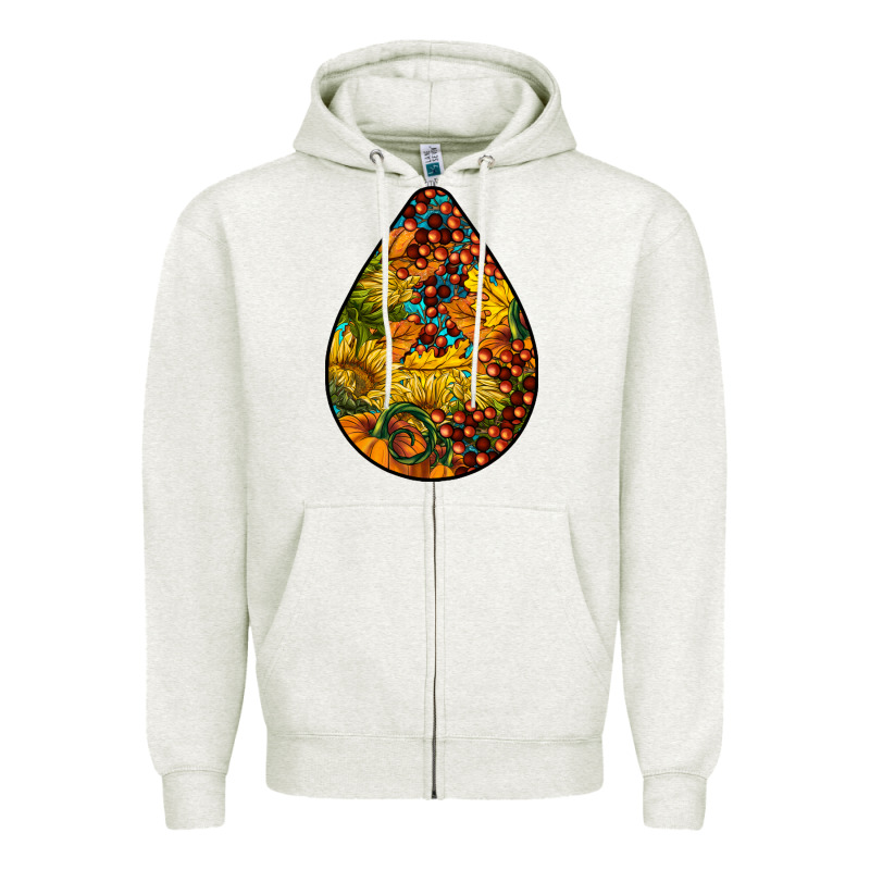 Fall Teardrop Zipper Hoodie by LillyAllenDesigns | Teevron