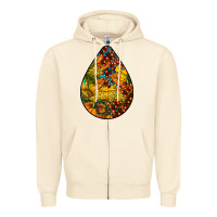 Sandshell Fall Teardrop Zipper Hoodie - LillyAllenDesigns