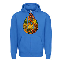 True Royal Fall Teardrop Zipper Hoodie - LillyAllenDesigns