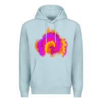 Blue Mist tie dye glitter patch Premium Hoodie - AdoDesignShop