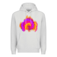 Dove Grey tie dye glitter patch Premium Hoodie - AdoDesignShop