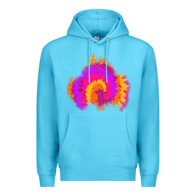 Tie Dye Glitter Patch Premium Hoodie by AdoDesignShop | Teevron