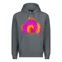 Rock tie dye glitter patch Premium Hoodie - AdoDesignShop