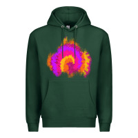 Sports Green tie dye glitter patch Premium Hoodie - AdoDesignShop