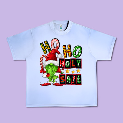 Ho Ho Holy Shit Urban Heavy Tee Designed By Fadigitalartstudio