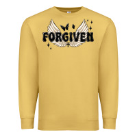 Antique Gold forgiven christian angel wings Premium Sweatshirt - MaliasSmallBusiness