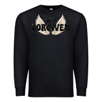 Black forgiven christian angel wings Premium Sweatshirt - MaliasSmallBusiness