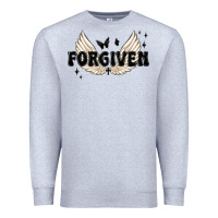 Heather Grey forgiven christian angel wings Premium Sweatshirt - MaliasSmallBusiness