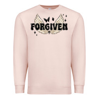 Pale Pink forgiven christian angel wings Premium Sweatshirt - MaliasSmallBusiness