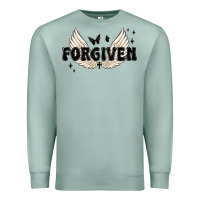 Seafoam forgiven christian angel wings Premium Sweatshirt - MaliasSmallBusiness