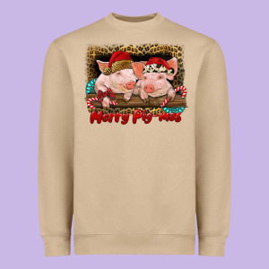 Merry Pig Mas Heavyweight Sweatshirt Designed By Ranaportraitstore