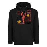 Black crawfish junkie Heavyweight Hoodie - MaliasSmallBusiness