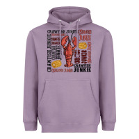 Lavender crawfish junkie Heavyweight Hoodie - MaliasSmallBusiness