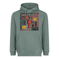 Sage crawfish junkie Heavyweight Hoodie - MaliasSmallBusiness