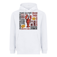 White crawfish junkie Heavyweight Hoodie - MaliasSmallBusiness