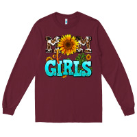 Burgundy mom of girls Long Sleeve Tee - AdoDesignShop