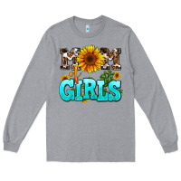 Heather Grey mom of girls Long Sleeve Tee - AdoDesignShop
