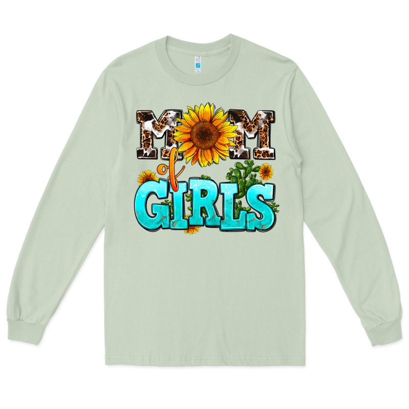 Mom Of Girls Long Sleeve Tee by AdoDesignShop | Teevron