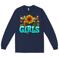 Navy mom of girls Long Sleeve Tee - AdoDesignShop