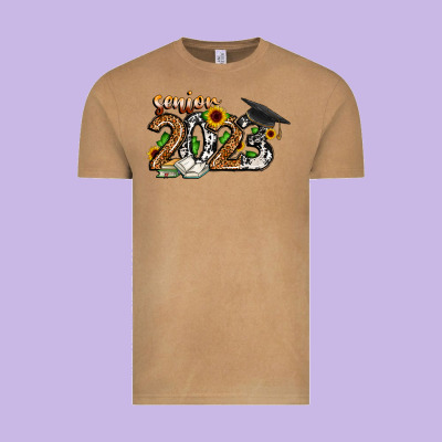 Senior 2023 Vintage Tee Designed By Cowhidedigitalart