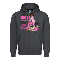 Smoke good things come to those who hustle Zipper Hoodie - NancyCooperArtShop