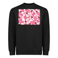 Black distressed strawberry milkshake cowhide Heavyweight Sweatshirt - RanaPortraitStore