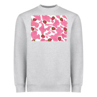 Heather Grey distressed strawberry milkshake cowhide Heavyweight Sweatshirt - RanaPortraitStore