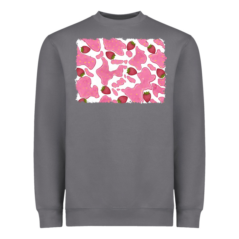 Distressed Strawberry Milkshake Cowhide Heavyweight Sweatshirt by RanaPortraitStore | Teevron