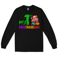 Black my first hallothanksmas Long Sleeve Tee - AdoDesignShop