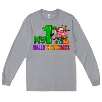 Heather Grey my first hallothanksmas Long Sleeve Tee - AdoDesignShop