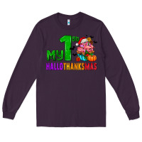 Plum my first hallothanksmas Long Sleeve Tee - AdoDesignShop