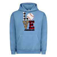 Pigment Pebble Blue Love, Baseball Urban Hoodie - Bettercallsaul