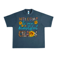 Midnight Navy welcome to our beautiful chaos Urban Heavy Tee - HRA Design Shop