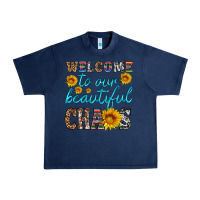 Navy welcome to our beautiful chaos Urban Heavy Tee - HRA Design Shop