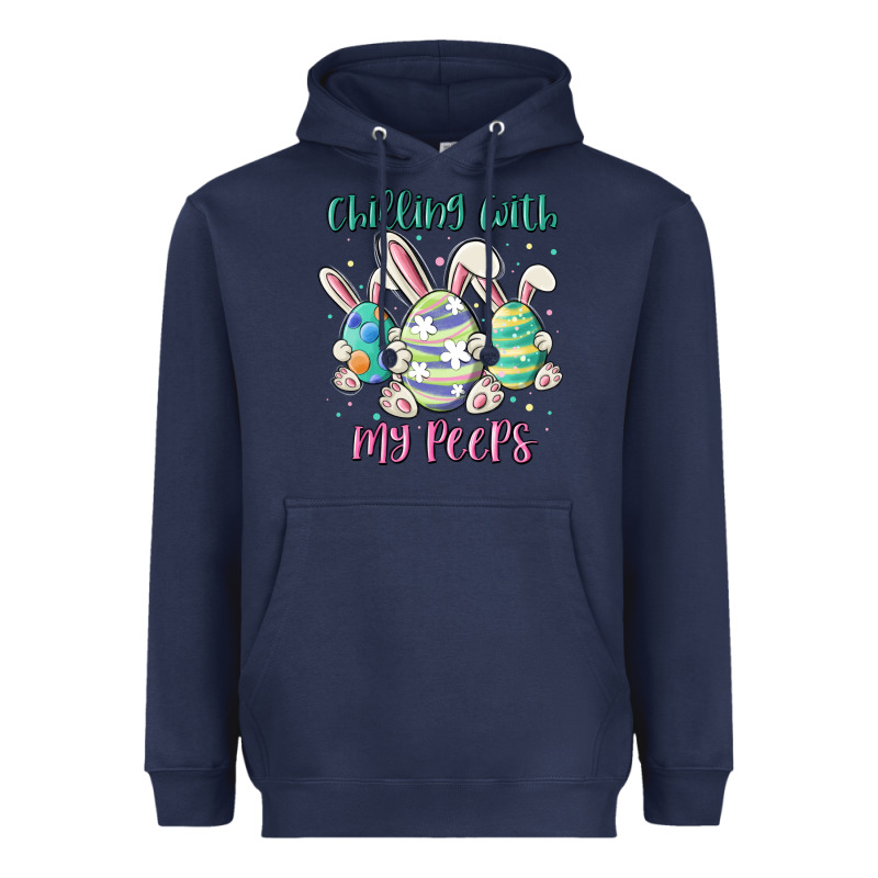 Chilling With My Peeps Heavyweight Hoodie by MaliasSmallBusiness | Teevron
